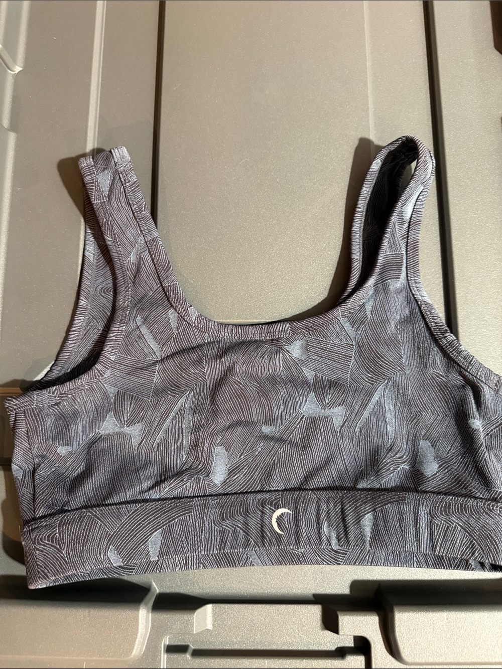 Zyia Everyday Medium-Support Sports Bra in Heathered Gray